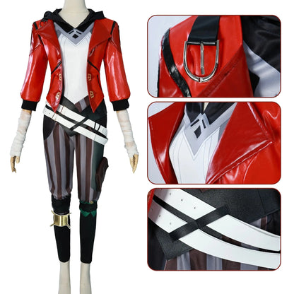 Vi Arcane Season 1 Cosplay Costume – Red Jacket Classic & Blue Enforcer Uniform