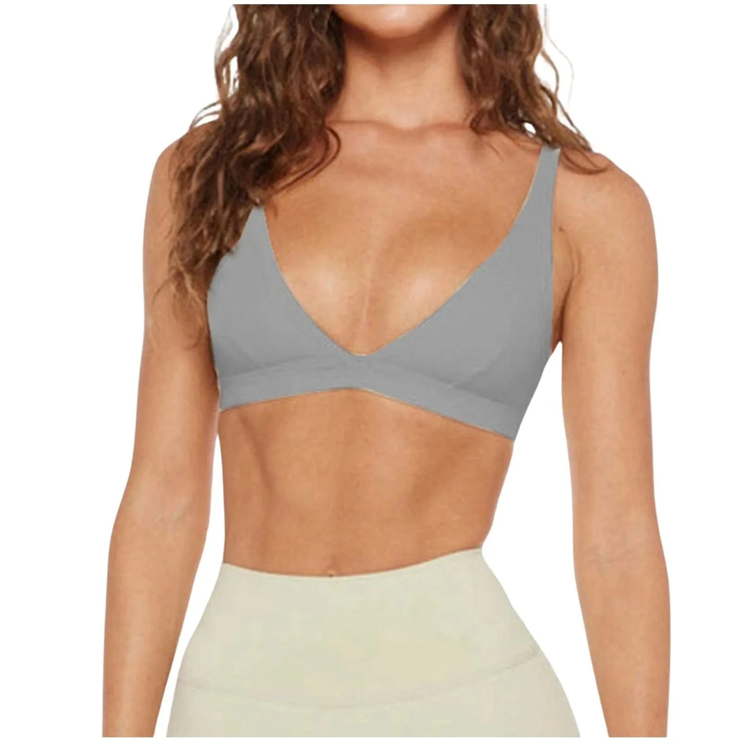Victorious Athena Crop Top Sports Bra - Loose, Breathable & Push-Up