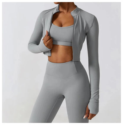 Victorious Aura Yoga Jacket - Women's Elasticity Running & Gym Zip-Up