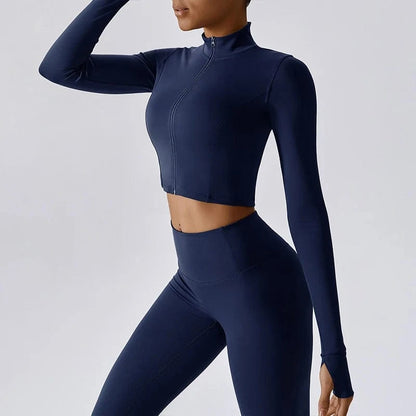 Victorious Aura Yoga Jacket - Women's Elasticity Running & Gym Zip-Up