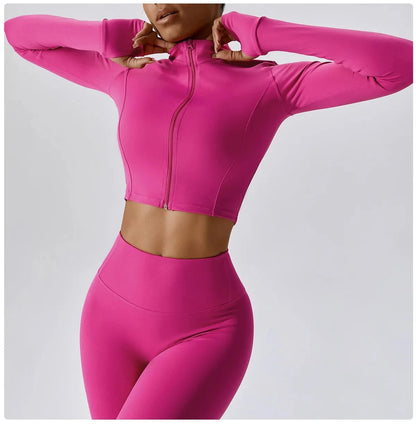 Victorious Aura Yoga Jacket - Women's Elasticity Running & Gym Zip-Up