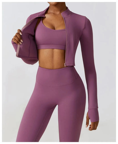 Victorious Aura Yoga Jacket - Women's Elasticity Running & Gym Zip-Up