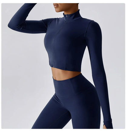 Victorious Aura Yoga Jacket - Women's Elasticity Running & Gym Zip-Up