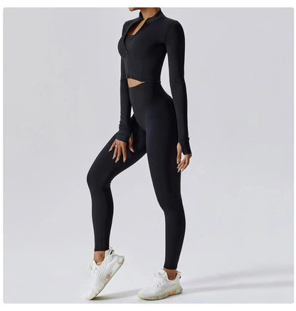 Victorious Aura Yoga Jacket - Women's Elasticity Running & Gym Zip-Up