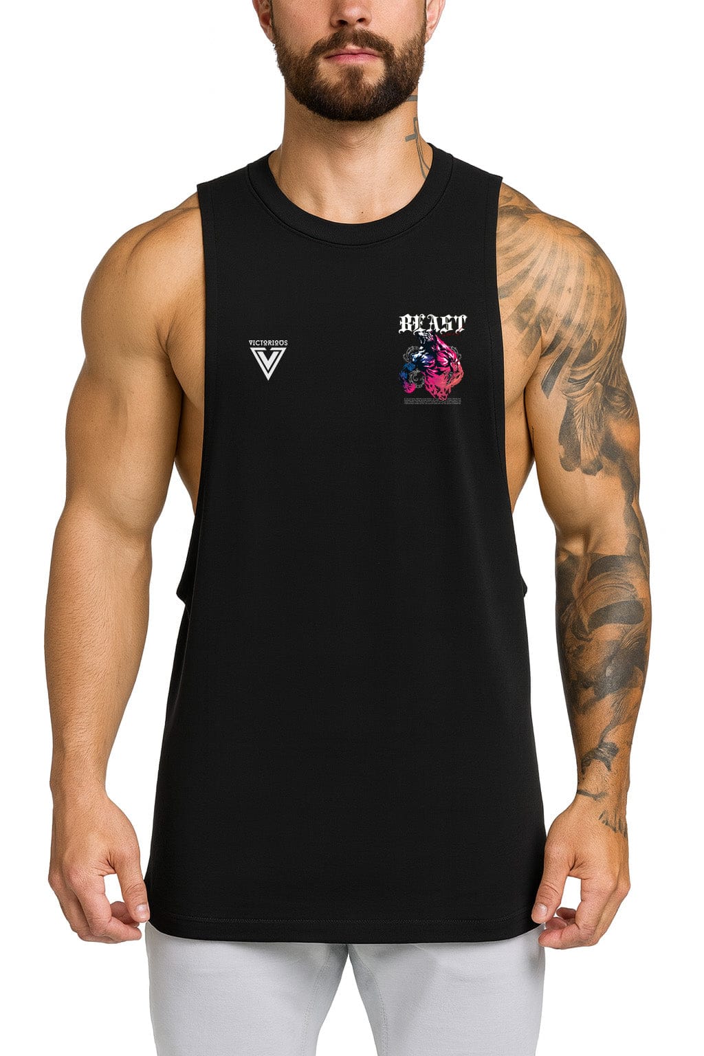 Victorious Beast Mode (Quarnath Expanse) High-Neck Gym Tank-Top