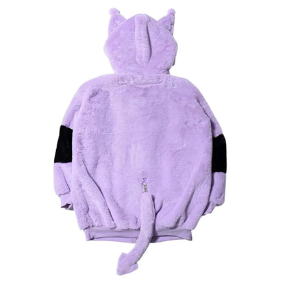Victorious Block Faux Fur Coat Kawaii