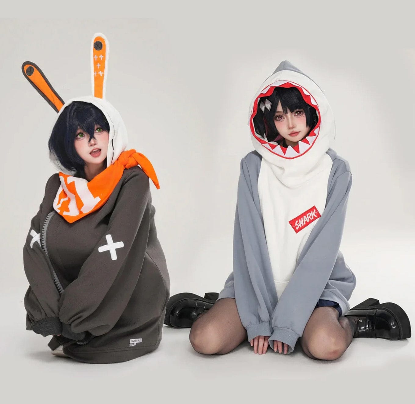 Victorious Eous Cosplay: Ellen Joe Shark & Bunny Hoodie