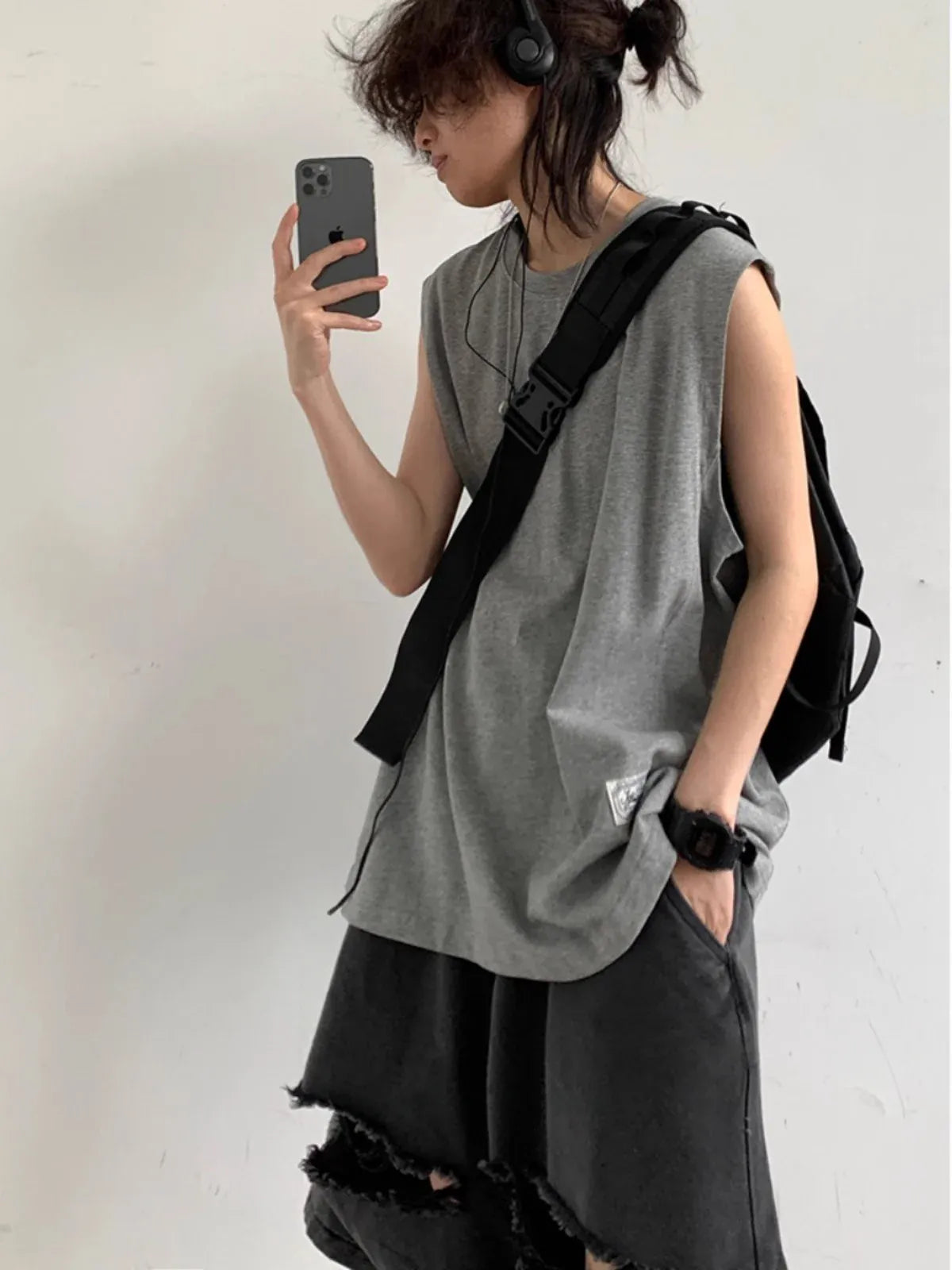 Victorious Loose Summer Sleeveless Sports Vest - Korean Fashion Style