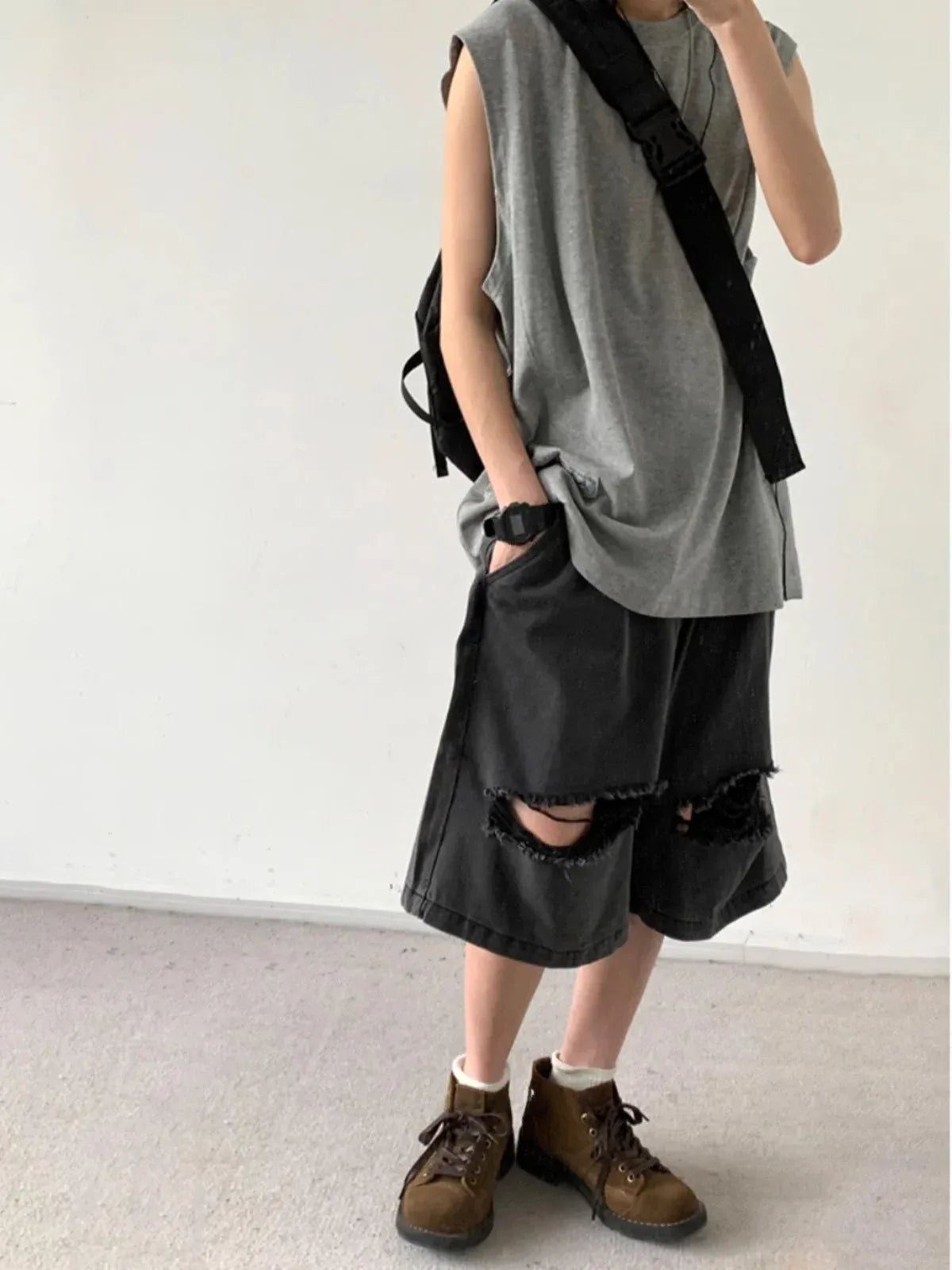 Victorious Loose Summer Sleeveless Sports Vest - Korean Fashion Style