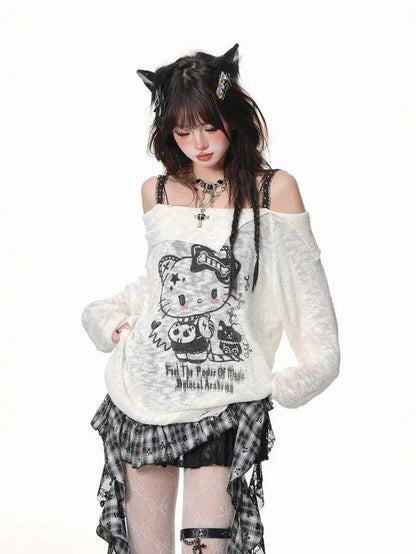 Victorious Retro Harajuku Gothic Leather Skirt