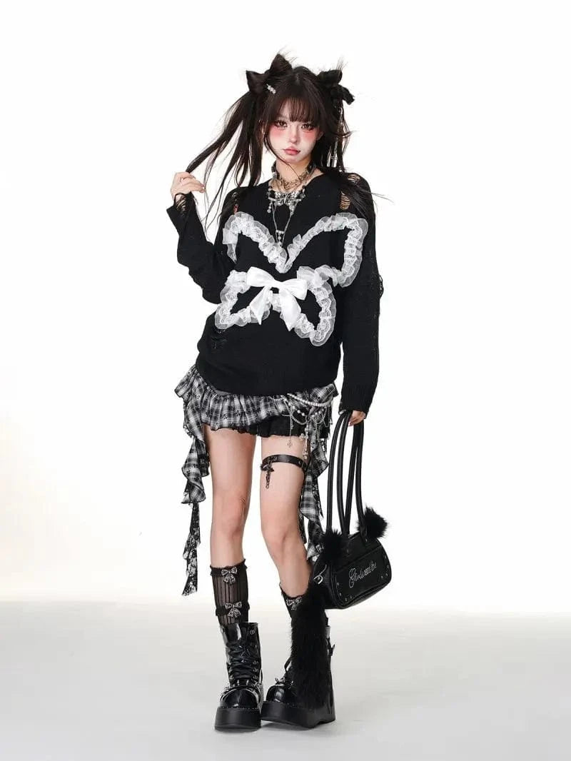 Victorious Retro Harajuku Gothic Leather Skirt
