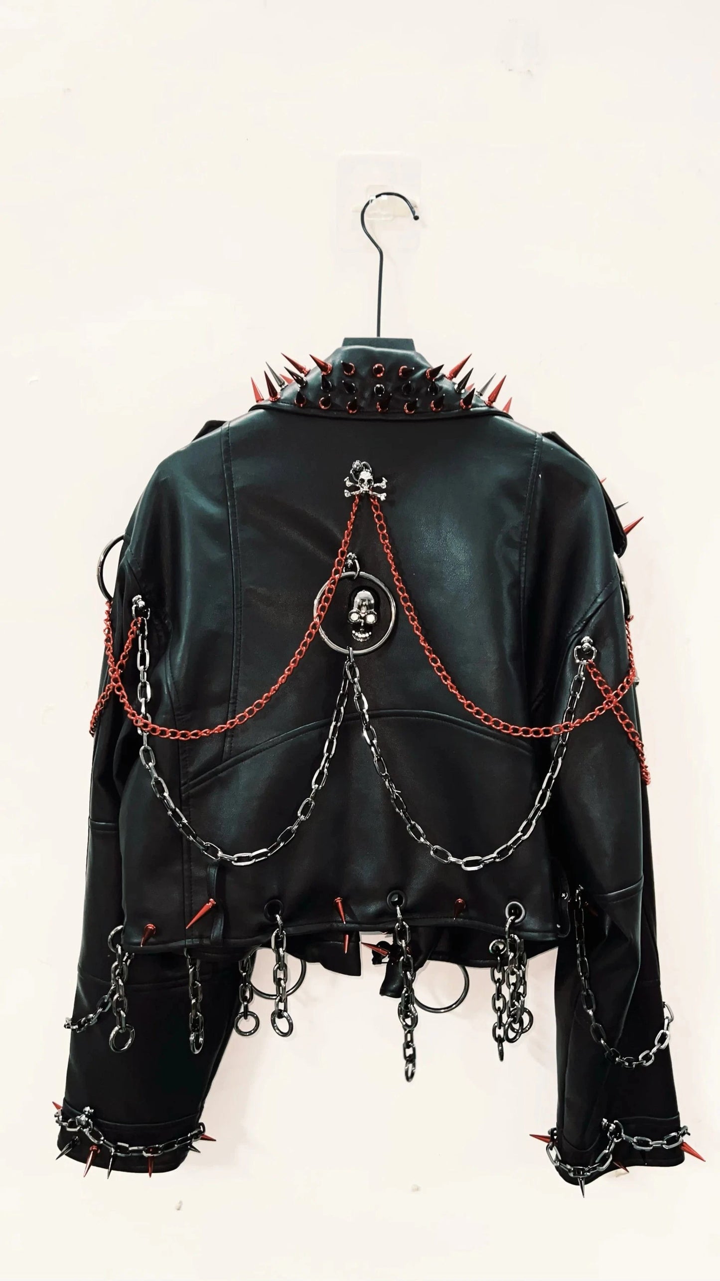 Victorious UFO Pop vintage Leather jacket Gothic Leather Punk