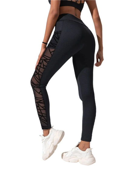 Victorious Void Weave Side Mesh Yoga Leggings
