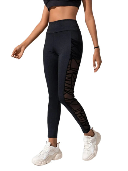 Victorious Void Weave Side Mesh Yoga Leggings