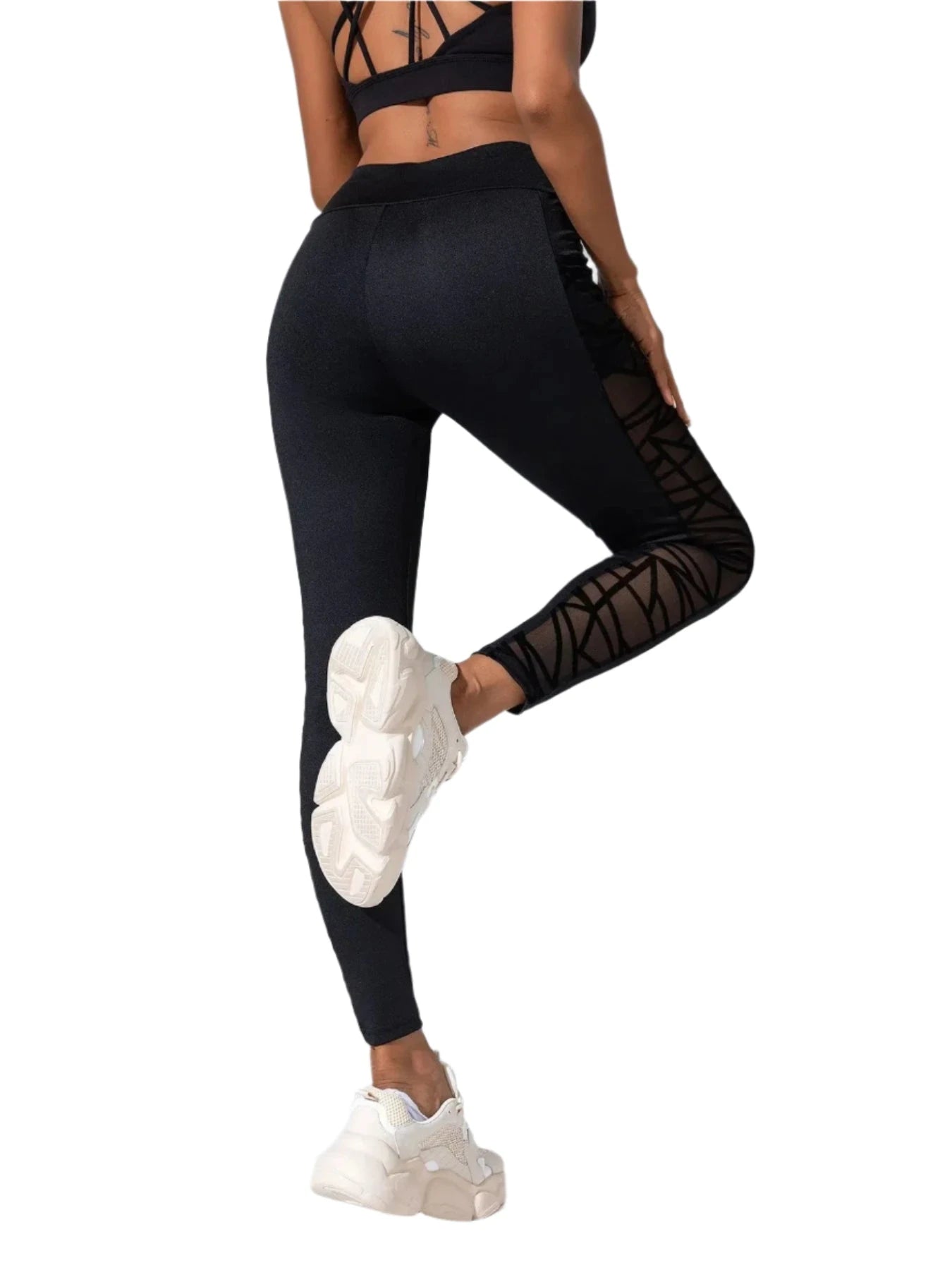 Victorious Void Weave Side Mesh Yoga Leggings