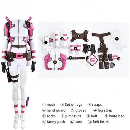 Gwen Poole Pool Game Pink Ghost Cosplay