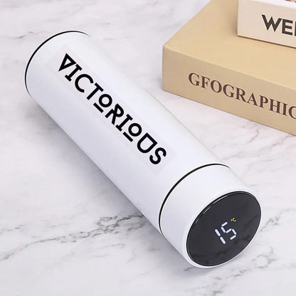 WHITE / 500ml Victorious Vacuum Water Bottle Smart Display Temperature 500ML / Stainless Steel