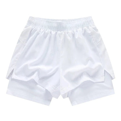 White / (90-95kg) for 3XL / CHINA Victorious SprintFlex 2 in 1 Men's Shorts