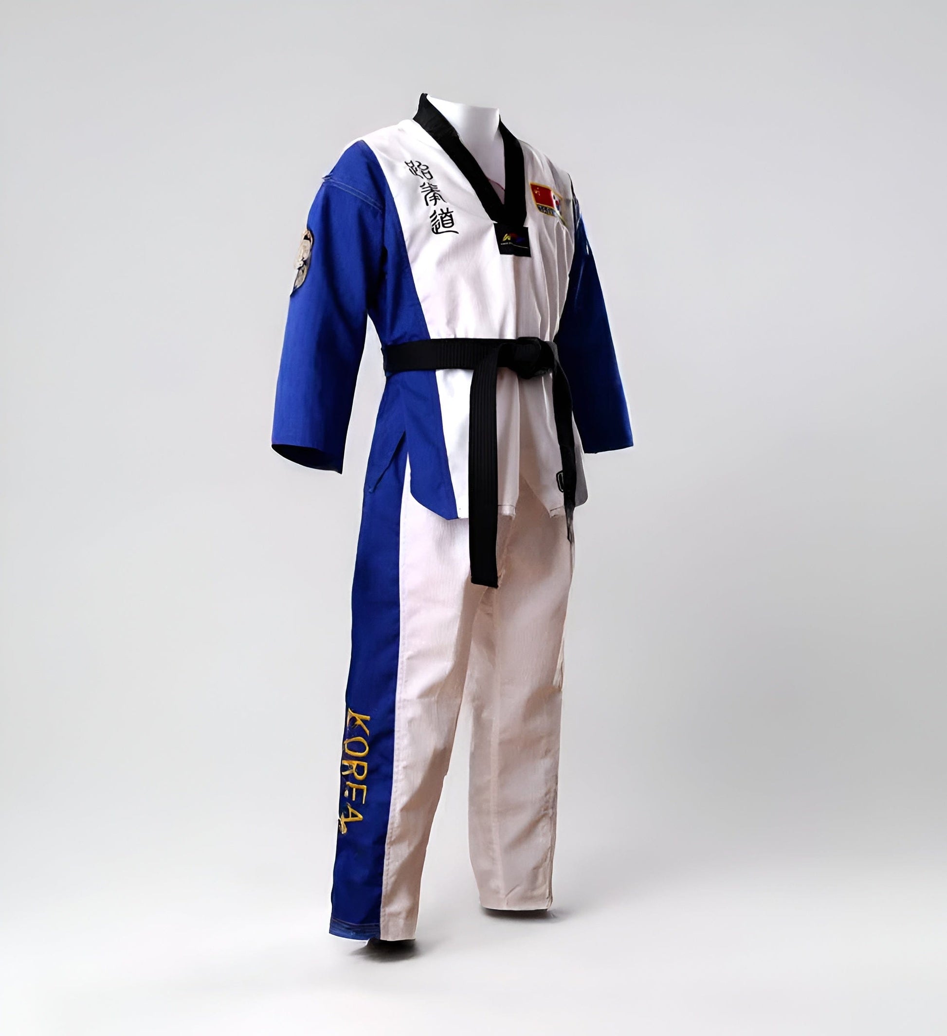 White and Blue / XXXS Korea Taekwondo Uniform  / MMA Martial arts / Karate Basic Training Adults & Kids Uniform