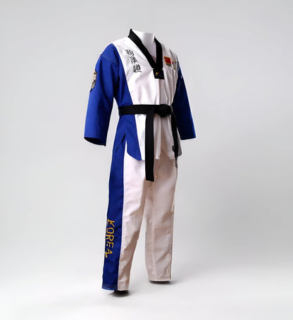White and Blue / XXXS Korea Taekwondo Uniform  / MMA Martial arts / Karate Basic Training Adults & Kids Uniform