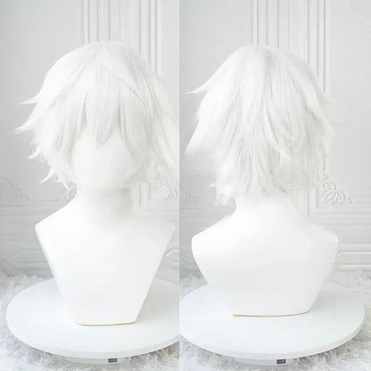 White Kaneki Ken Cosplay Wigs
