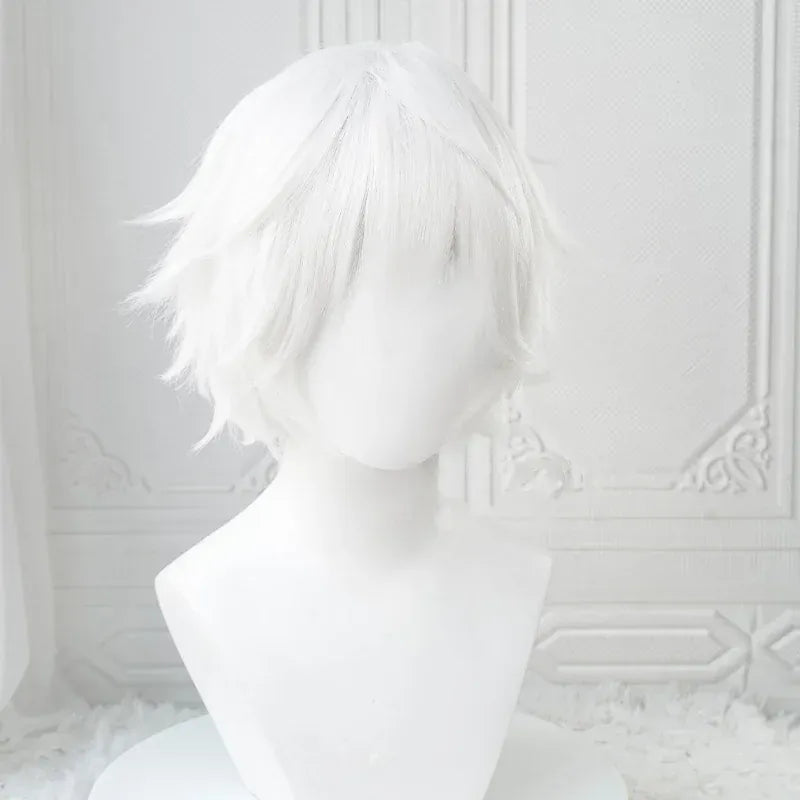 White Kaneki Ken Cosplay Wigs