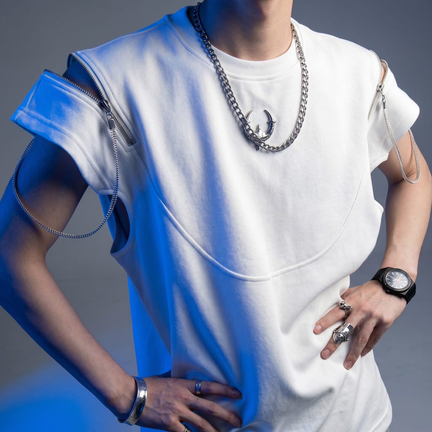 White / M(45-55KG) Harajuku Trendy Oversize Gothic T-Shirt