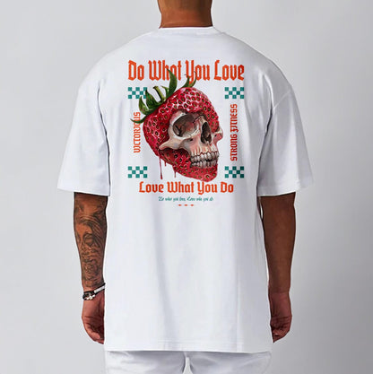 White / M Victorious "Do What You Love" Gym T-shirt