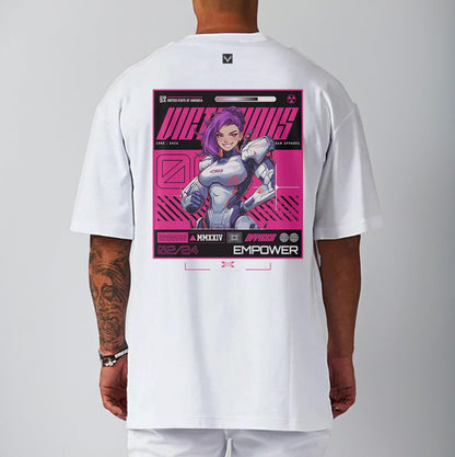 White / M Victorious "EVO XXIIV" Gym T-shirt (Oversize)