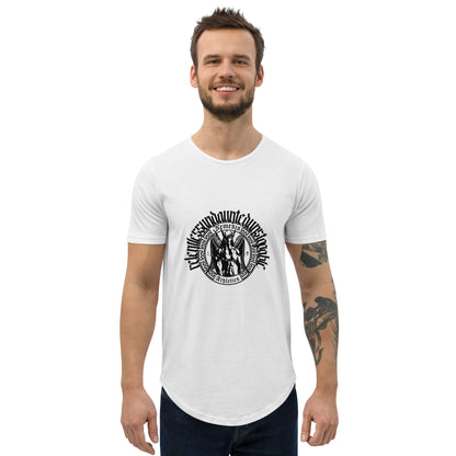 White / S Muscle Curved Hem T-Shirt