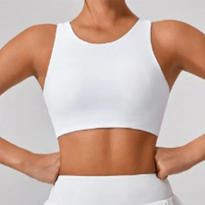 White / S Victorious Eclipse Flare Quick-Dry Sports Bra