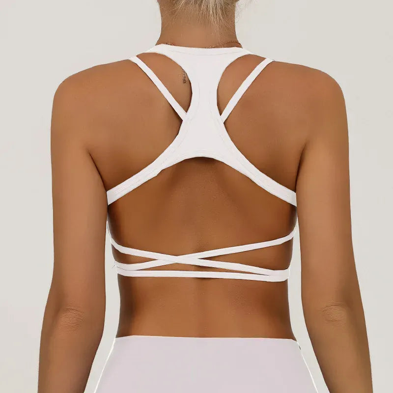 White / S Women's Bra Shockproof / Sports Bra(Victorious ExoSupport)