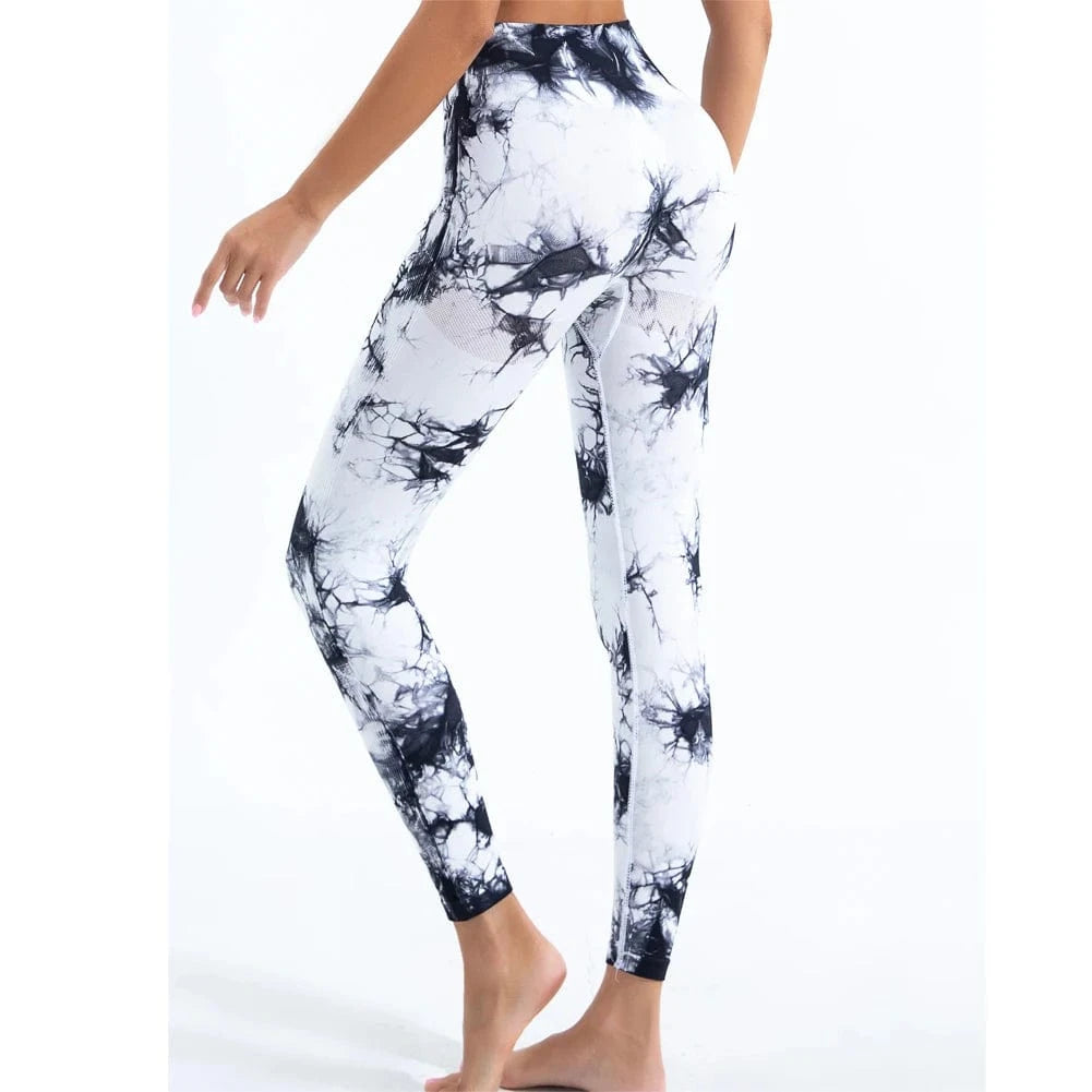 White / XL 73-94KG Victorious Romulus Radiance Tie-Dye Seamless Leggings