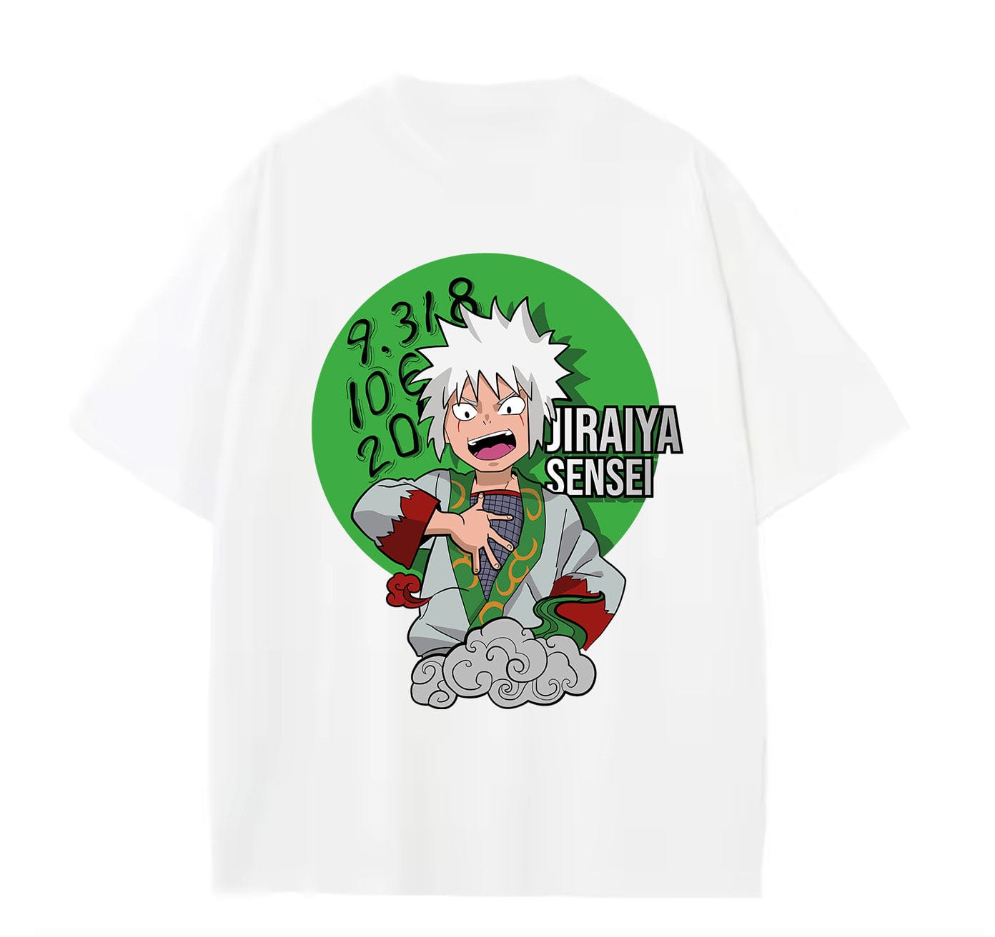 White / XS Jiraiya Sensei Anime Oversize T-Shirt