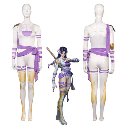 White / XS Marvel Rivals Psylocke Cosplay/ Gaming Marvel Cosplay