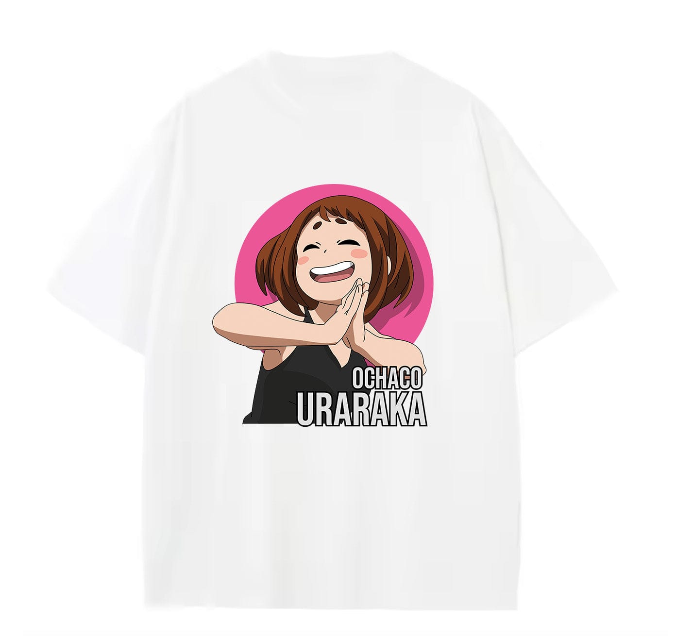White / XS Ochaco 2 (My Hero Academia) Anime Oversize T-Shirt