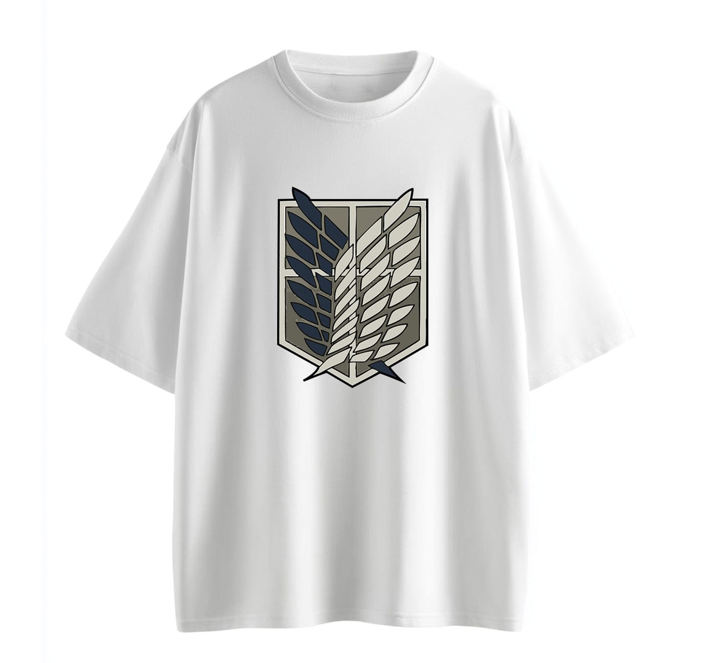 White / XS Survey Corps (Attack On Titan) Oversize T-Shirt