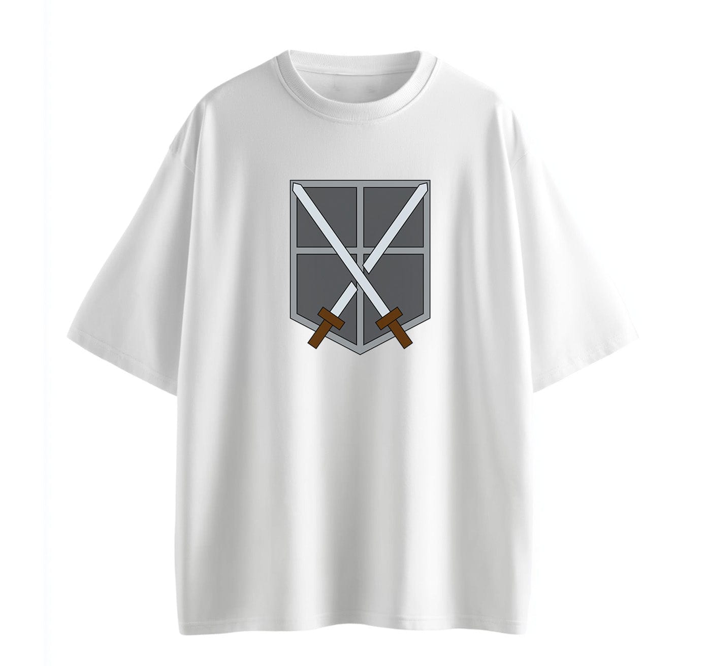 White / XS Training Corps (Attack On Titan) Oversize T-Shirt