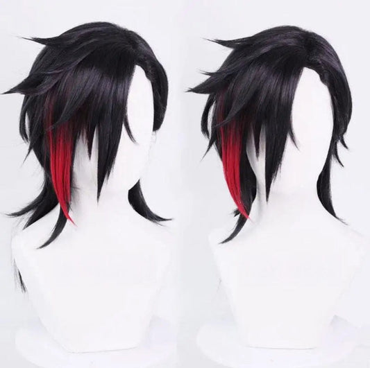 wig / One Size Victorious Vi  Arcane Black and Red Wig Season 2