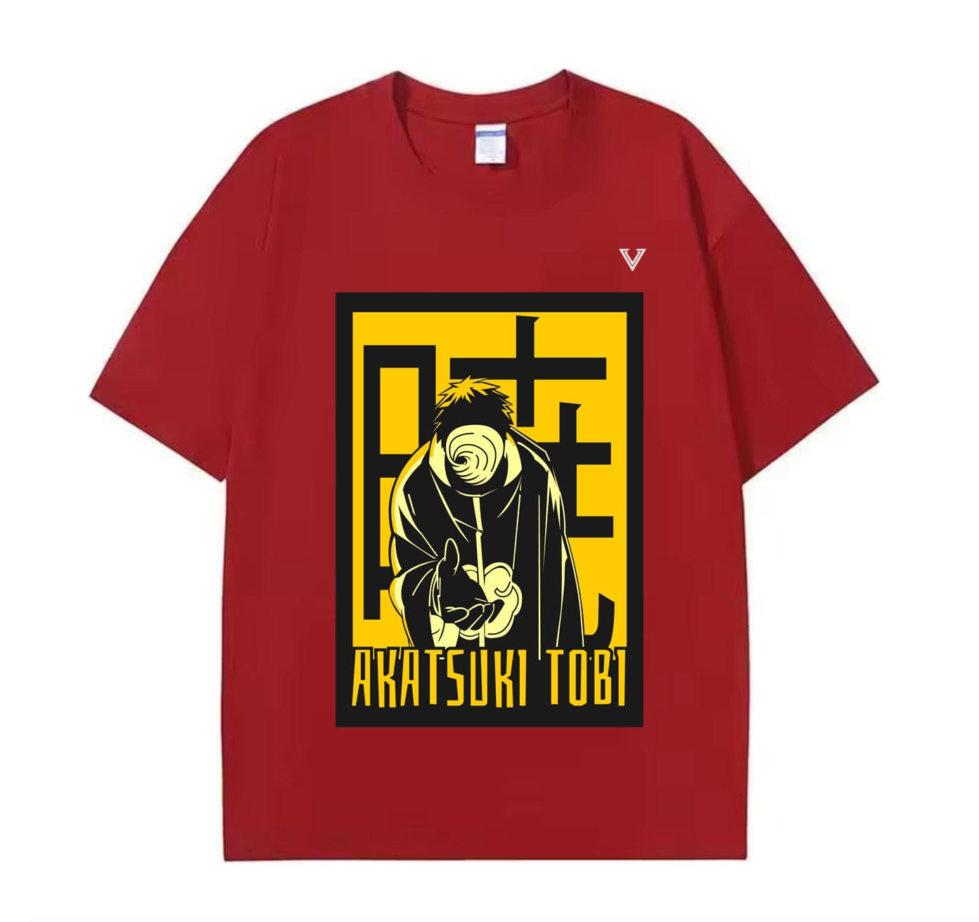 Wine Red / XS Akatsuki Tobi (Naruto) Anime Oversize T-Shirt