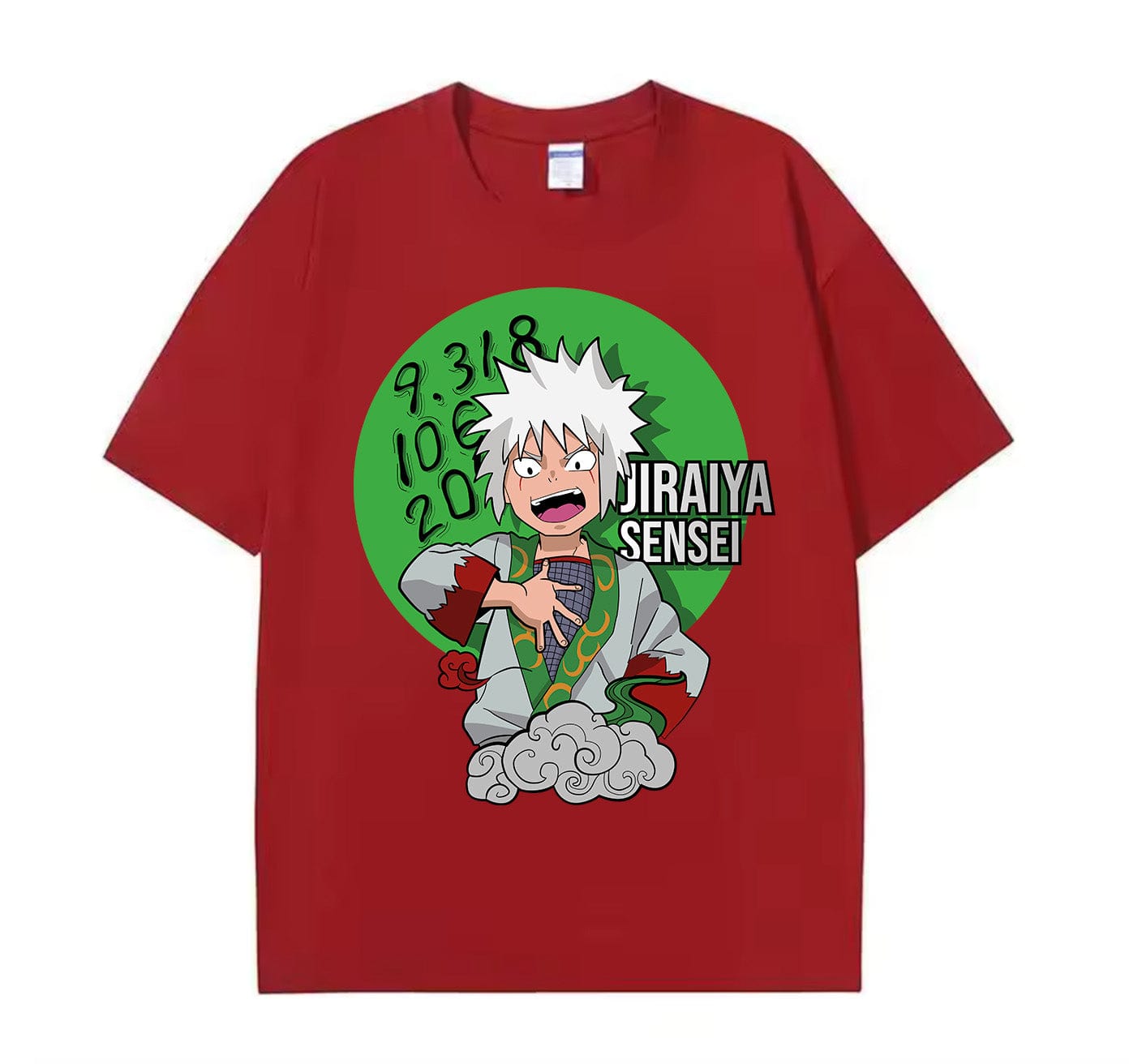 Wine Red / XS Jiraiya Sensei Anime Oversize T-Shirt