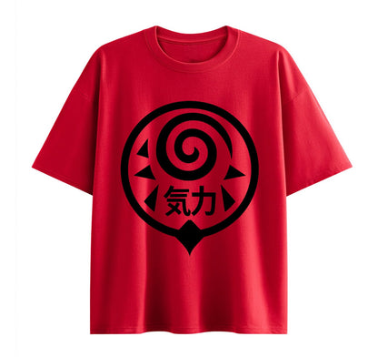 Wine Red / XS kanji Anime (Naruto)Oversize T-Shirt