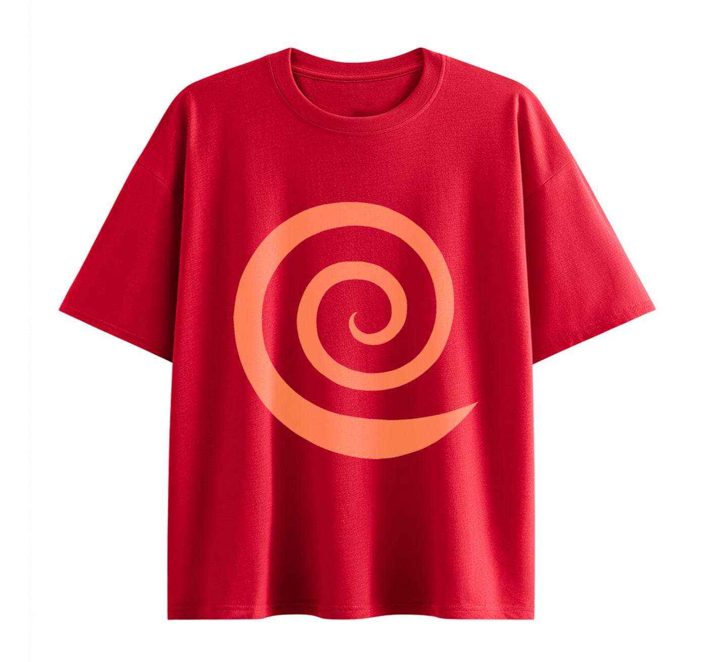 Wine Red / XS Nine‑Tails Mode Anime (Naruto) Oversize T-Shirt