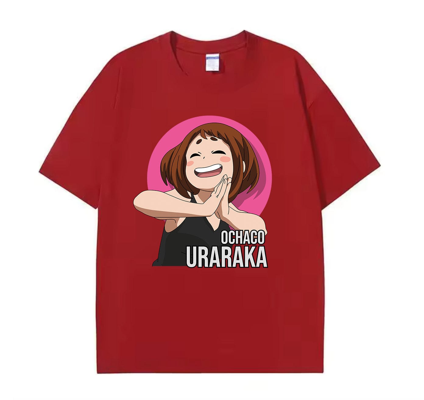 Wine Red / XS Ochaco 2 (My Hero Academia) Anime Oversize T-Shirt