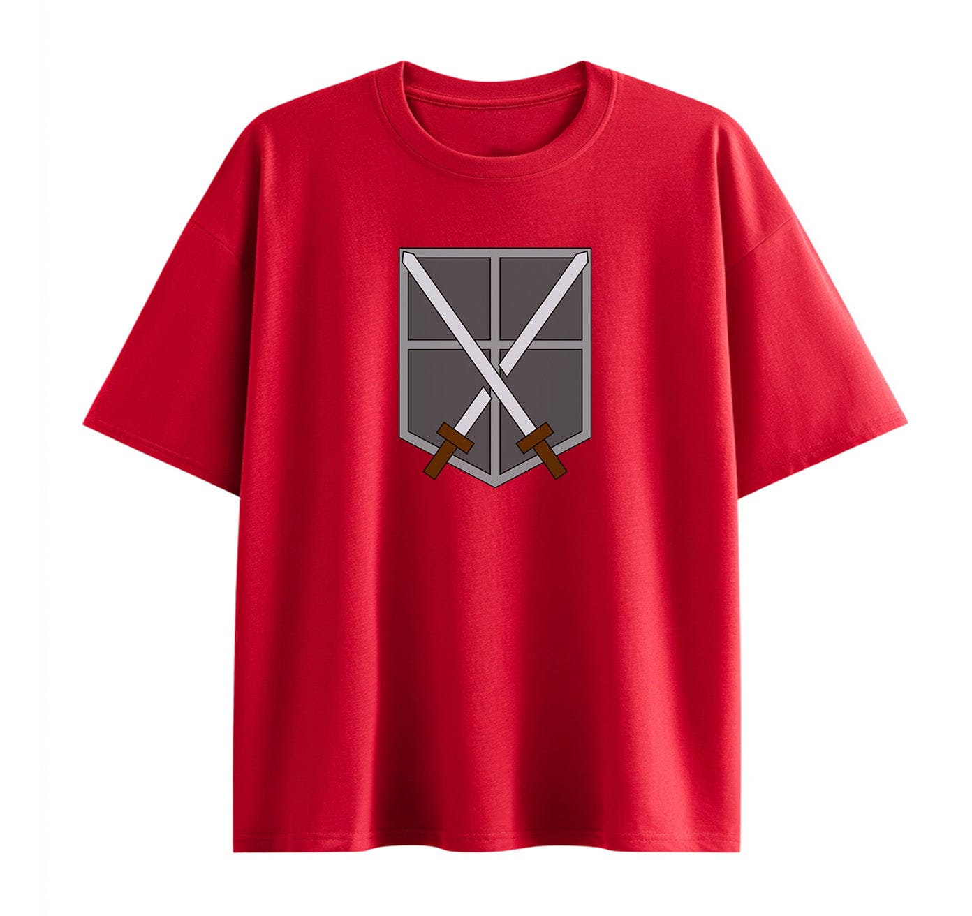 Wine Red / XS Training Corps (Attack On Titan) Oversize T-Shirt