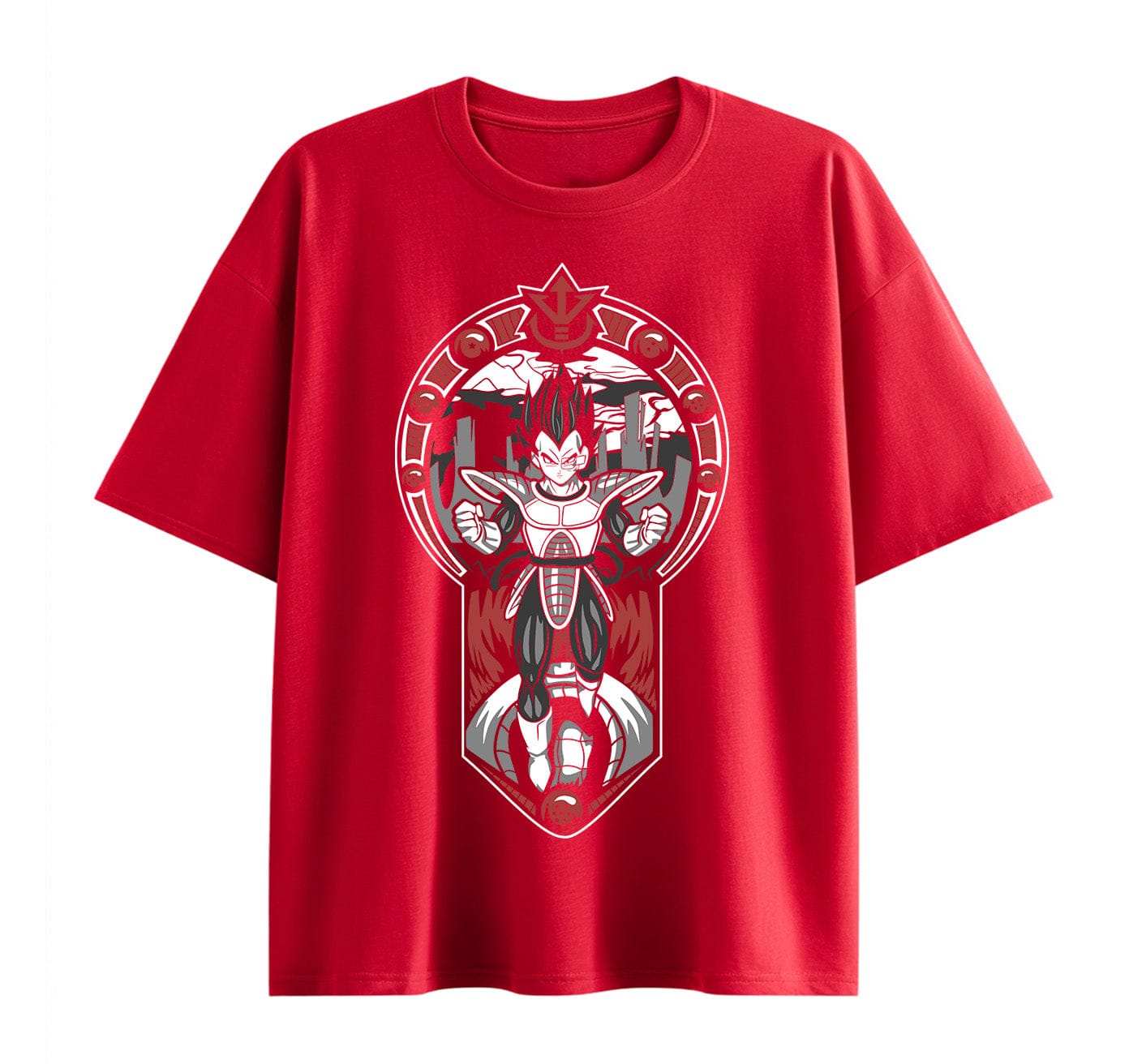 Wine Red / XS Vegeta (Dragon Ball-Z) Anime Oversize T-Shirt