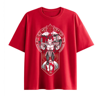Wine Red / XS Vegeta (Dragon Ball-Z) Anime Oversize T-Shirt