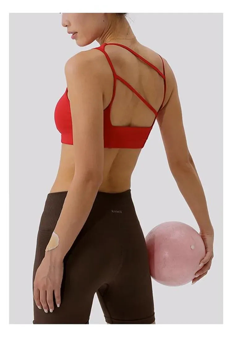 Women's Asymmetric Shoulder Straps Yoga Bra (Victorious SyncWear)