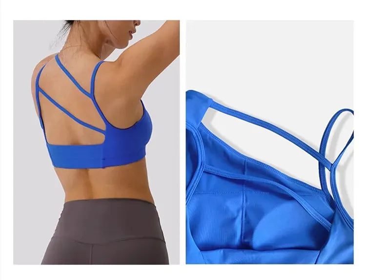 Women's Asymmetric Shoulder Straps Yoga Bra (Victorious SyncWear)