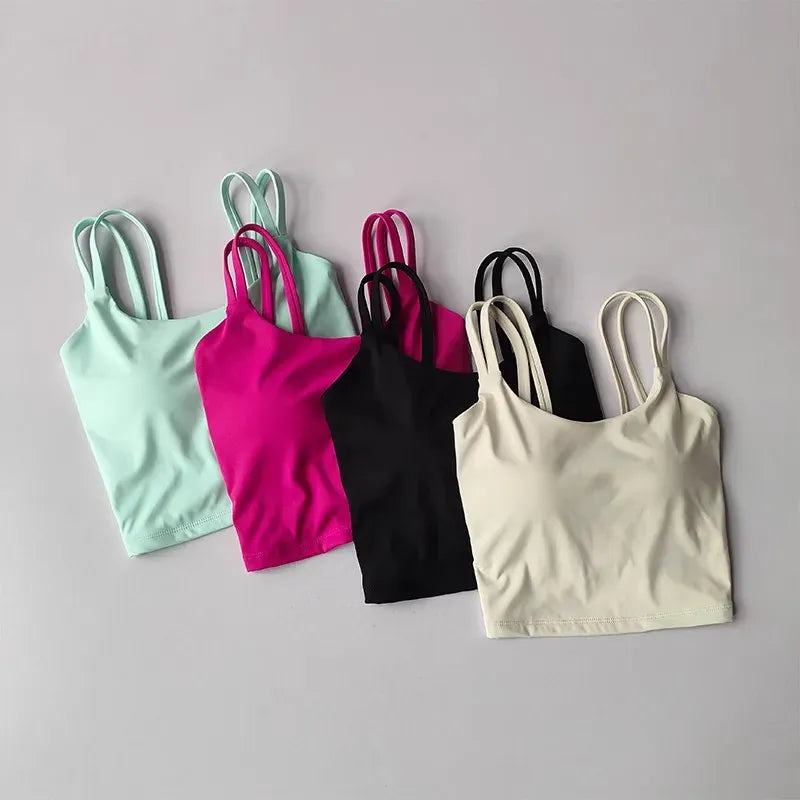 Women's Back knotted Sports Bra / High Impact Gym (Victorious Titanium Mesh)